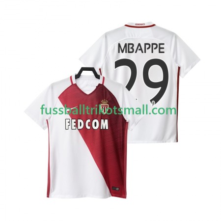 Fußballtrikots AS Monaco Mbappé 29 2016 2017 Kurzarm Heimtrikotsatz kaufen